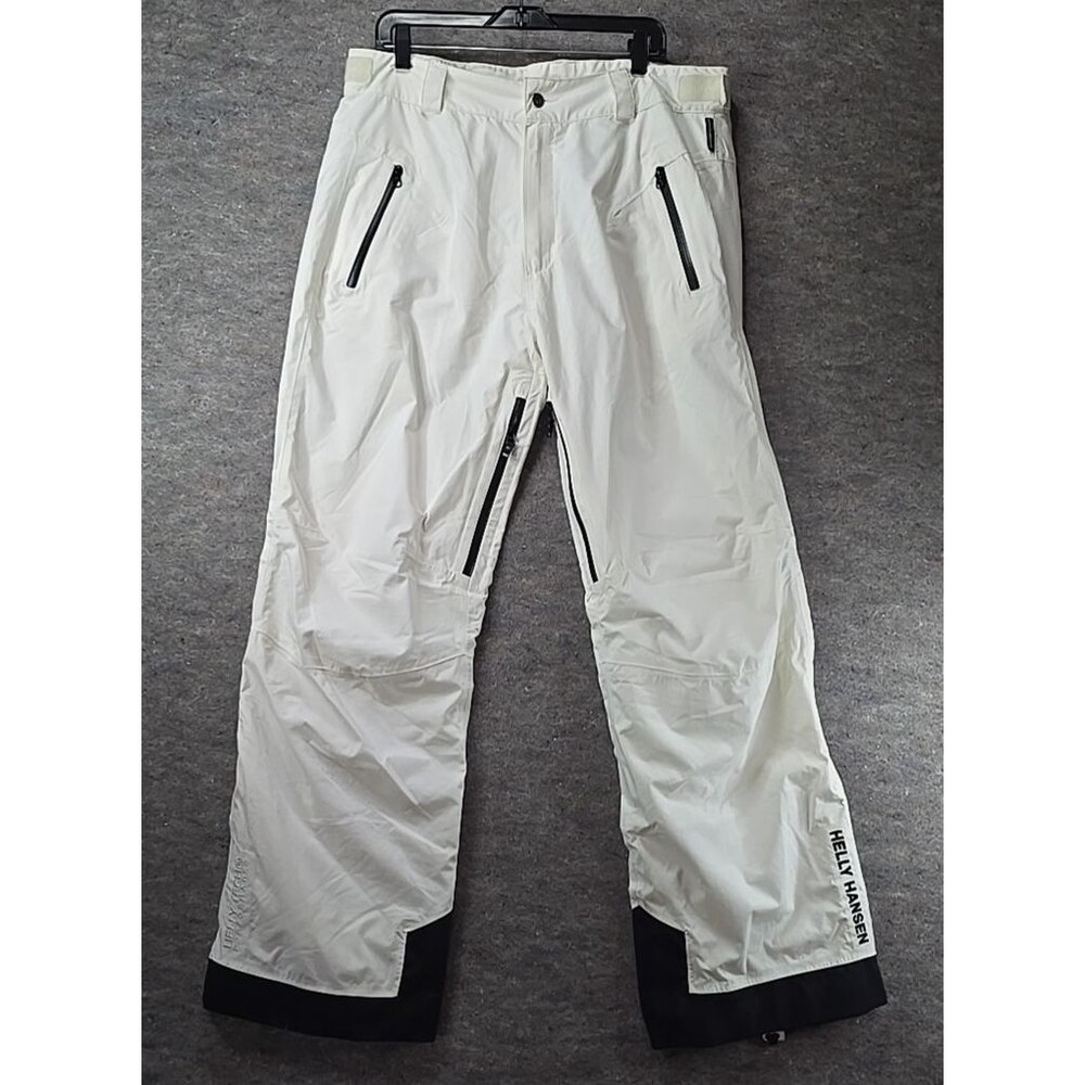Helly Hansen Helly Tech Performance Fitted White Ski Pants Mens sz XL